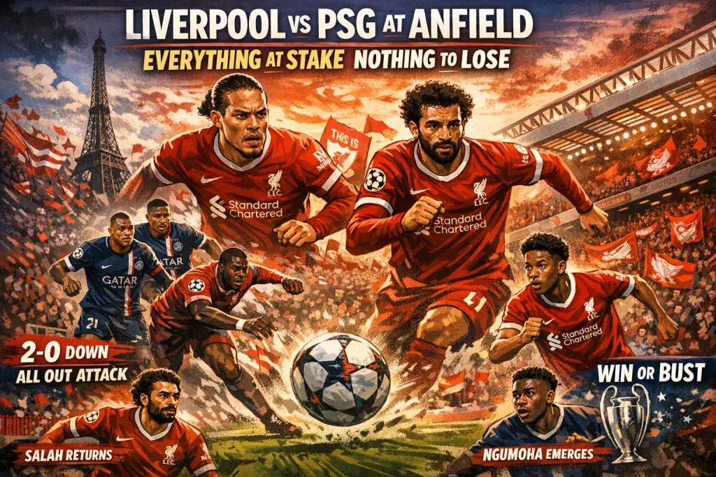 Liverpool Face PSG at Anfield With Everything at Stake and Nothing to Lose